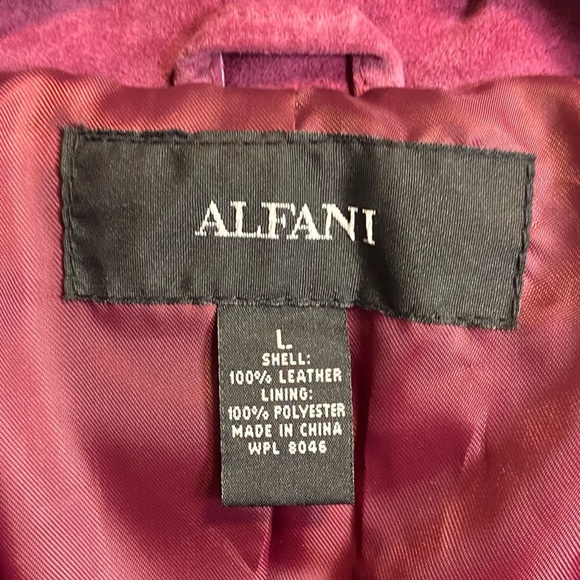 🤠 Alfani / leather Suede Pink Purple Jacket - Picture 12 of 13